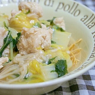 鶏団子入り皿うどん